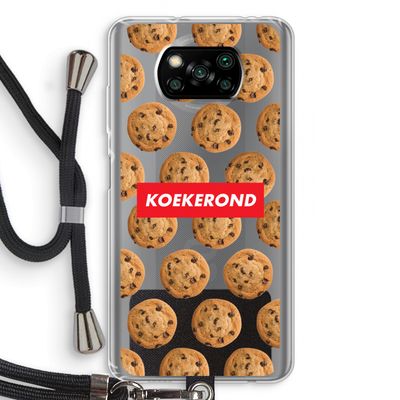 Koekerond: Xiaomi Poco X3 Pro Transparant Hoesje met koord
