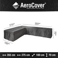 Loungesethoes hoekset links 355x275x100xH70 cm - Aerocover - thumbnail