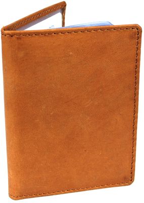 Creditcardhouder leder Wild bruin - 7x1x10 cm - Portemonnee
