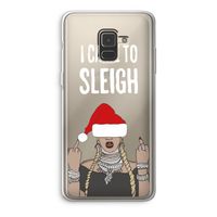 Came To Sleigh: Samsung Galaxy A8 (2018) Transparant Hoesje
