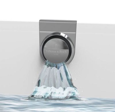 Watertoevoer Villeroy & Boch In Overloop Voor Oberon Ligbad Chroom Villeroy en Boch