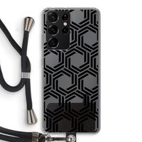 Geometrisch patroon: Samsung Galaxy S21 Ultra Transparant Hoesje met koord