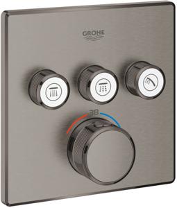 Tweedekans Grohe Grohtherm Smartcontrol Afbouwdeel Thermostaat Hard Graphite Geborsteld 03436