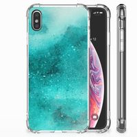 Back Cover Apple iPhone Xs Max Painting Blue - thumbnail