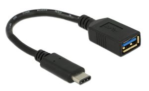 DeLOCK 65634 Adapter SuperSpeed USB (USB 3.1, Gen 1) USB TypeC male > USB Type A female 15 zwart