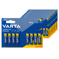 Varta aaa longlife power batterij (8 x 20 stuks)