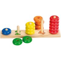houten stapelpuzzel kleur
