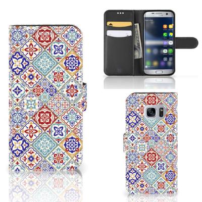 Samsung Galaxy S7 | Bookcase | Tiles Color