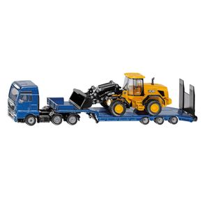 MAN met dieplader en JCB 1:87 van Siku