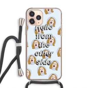 Hello: iPhone 11 Pro Transparant Hoesje met koord