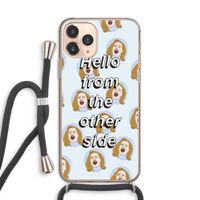 Hello: iPhone 11 Pro Transparant Hoesje met koord Hello: iPhone 11 Pro Transparant Hoesje met koord