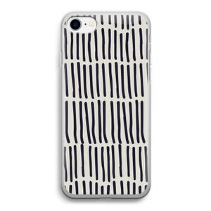 Moroccan stripes: iPhone SE 2020 Transparant Hoesje