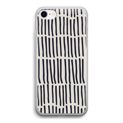Moroccan stripes: iPhone SE 2020 Transparant Hoesje
