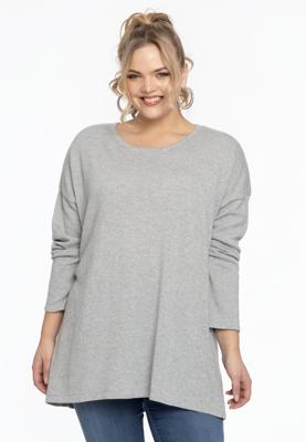 Yoek Trui vierkant cashmere | Licht Grijs | Maat 54/56