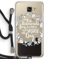 Diamonds: Samsung Galaxy A5 (2016) Transparant Hoesje met koord