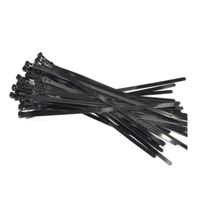 50x Herbruikbare kabelbinders tie-ribs zwart 7.6 x 300 mm   -