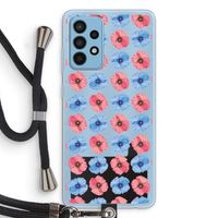 Klaproosjes: Samsung Galaxy A52 Transparant Hoesje met koord