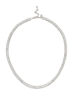 Abrazi Baguette Ketting Zilver