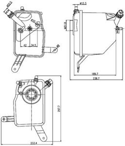 Expansietank, koelvloeistof CRT205000S