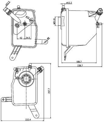 Expansietank, koelvloeistof CRT205000S