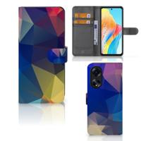 OPPO A98 5G | Book Case | Polygon Dark