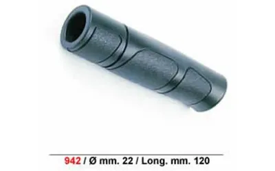 Handvat Pro Grip Sportief- Lang met snijrand - Zwart (per stuk)