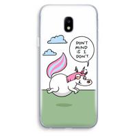 Unicorn: Samsung Galaxy J3 (2017) Transparant Hoesje - thumbnail