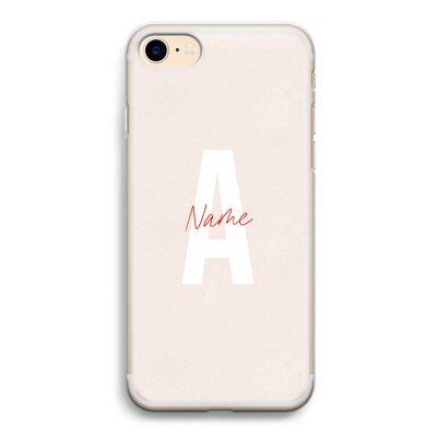Strawberry Milkshake: iPhone 7 Transparant Hoesje