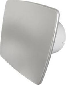 Whisper Pro-design Badkamerventilator - Ø100mm - Met Nalooptimer + Vochtsensor - Rvs *bold-line*