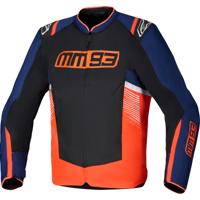 ALPINESTARS T-SPS Air V2 Jacket, Doorwaai motorjas heren, MM93 Marineblauw-Zwart-Rood Fluo-Wit