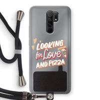 Pizza is the answer: Xiaomi Redmi 9 Transparant Hoesje met koord