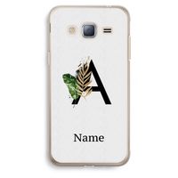 Charcoal Flora: Samsung Galaxy J3 (2016) Transparant Hoesje