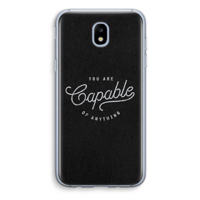 Capable: Samsung Galaxy J5 (2017) Transparant Hoesje