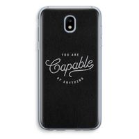 Capable: Samsung Galaxy J5 (2017) Transparant Hoesje
