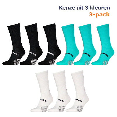HEAD Padel Sokken Crew 3-pack Aqua-39/42