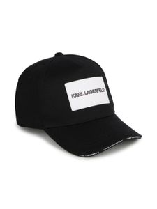 Karl Lagerfeld Kids casquette à logo appliqué - Noir