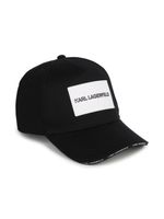 Karl Lagerfeld Kids casquette à logo appliqué - Noir