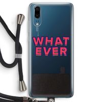 Whatever: Huawei P20 Transparant Hoesje met koord