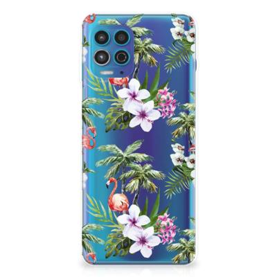 Motorola Moto G100 | TPU Hoesje | Flamingo Palms