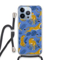 Luipaard: iPhone 13 Pro Transparant Hoesje met koord