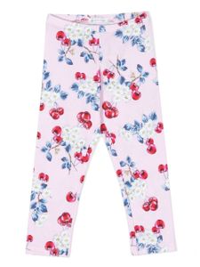 Monnalisa legging à fleurs - Rose