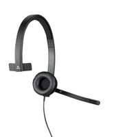 Logitech H570e Headset Bedraad Hoofdband Kantoor/callcenter USB Type-A Zwart - thumbnail