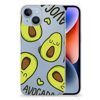 Apple iPhone 14 Telefoonhoesje met Naam Avocado Singing