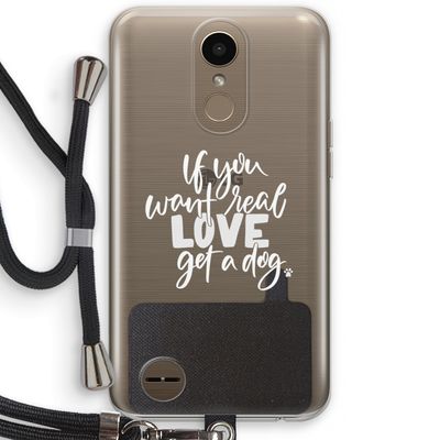 Partner in crime: LG K10 (2017) Transparant Hoesje met koord