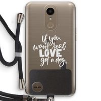 Partner in crime: LG K10 (2017) Transparant Hoesje met koord