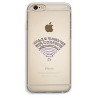 Home Is Where The Wifi Is: iPhone 6 Plus / 6S Plus Transparant Hoesje