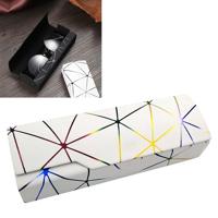 Lattice patroon draagbare glazen doos (Dazzle wit)