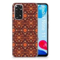 Xiaomi Redmi 10 | Redmi Note 11 4G | TPU bumper | Batik Brown