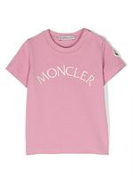 Moncler Enfant t-shirt à logo imprimé - Rose - thumbnail