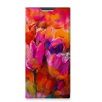 Bookcase Samsung Galaxy S22 Ultra Tulips - thumbnail